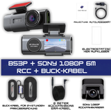 4K Ultra HD Dashcam mit GPS und WLAN - Dual-Lens Autokamera für optimale Sicherheit