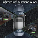 4K WLAN Dual Dashcam mit Ultra HD Auflösung - Vorne und Hinten Autokamera