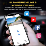 4K WLAN Dual Dashcam mit Ultra HD Auflösung - Vorne und Hinten Autokamera