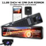 E-ACE 4K GPS WLAN Dashcam mit 12 Zoll Touchscreen und Nachtsicht